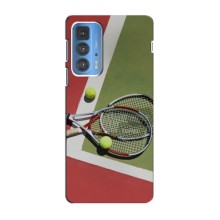 Чехлы с принтом Спортивная тематика для Motorola Edge 20 Pro (Ракетки теннис)