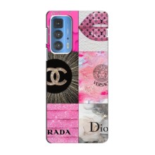 Чехол (Dior, Prada, YSL, Chanel) для Motorola Edge 20 Pro (Модница)