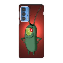 Чехол с картинкой "Одноглазый Планктон" на Motorola Edge 20 Pro (Стильный Планктон)