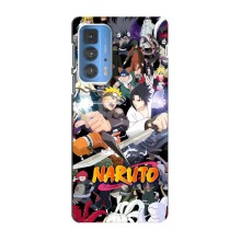 Купить Чехлы на телефон с принтом Anime для Мото Едж 20 Про (Наруто постер)
