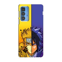 Купить Чехлы на телефон с принтом Anime для Мото Едж 20 Про (Naruto Vs Sasuke)