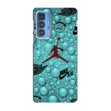 Силиконовый Чехол Nike Air Jordan на Мото Едж 20 Про (Джордан Найк)