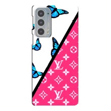 Бренднові Чохли для Motorola Edge 20 - (PREMIUMPrint) (Мода LV)