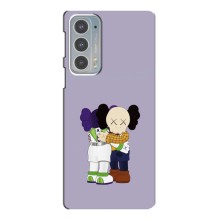 Чохли для Motorola Edge 20 - Bearbrick Louis Vuitton (PREMIUMPrint) (Дружба Беарбрік)