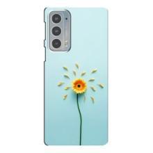 Чехлы с Цветами для Motorola Edge 20 (VPrint) (Желтый цветок)