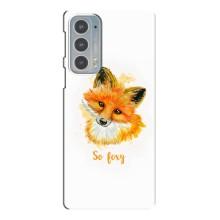 Чохли з картинкою Лисичка для Motorola Edge 20 (VPrint) – Дівчинка Лиса