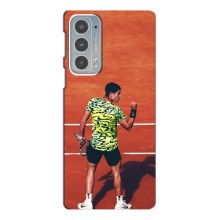 Чехлы с принтом Спортивная тематика для Motorola Edge 20 (Алькарас Теннисист)