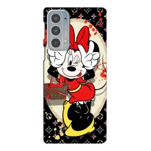 Чохол Disney Mouse Motorola Edge 20 (PREMIUMPrint) (Мінні peace)