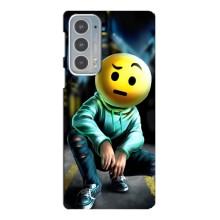 Чохол для Моторола Едге 20 - (AlphaPrint) з принтом (ТОП продажів) (Хлопець смайл)