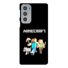 Чехол Майнкрафт на Motorola Edge 20 (AlphaPrint) Minecraft (герои Minecraft)