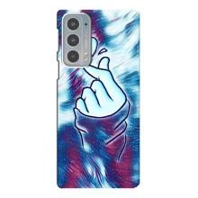 Чохол з принтом для Motorola Edge 20 (AlphaPrint - Знак сердечка)