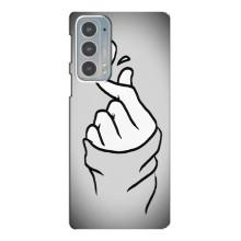 Чохол з принтом для Motorola Edge 20 (AlphaPrint - Знак сердечка)