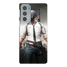 Чехол PUBG для Мото Ейдж 20 (AlphaPrint) – Пабг мен