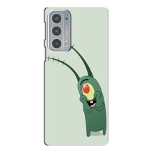 Чехол с картинкой "Одноглазый Планктон" на Motorola Edge 20 (Милый Планктон)