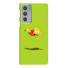 Чехол с Симпсонами для Motorola Edge 20 (VPrint) (Барт Симпсон)