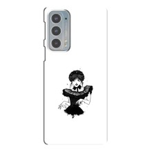 Чехлы Венсдей на Motorola Edge 20 Уэнсдей (AlphaPrint) (танец Уэнздей)