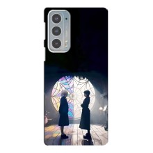 Чехлы Венсдей на Motorola Edge 20 Уэнсдей (AlphaPrint) (Уэнздей и Инид)