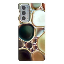 Мраморный чехол на Motorola Edge 20 (VPrint) (Радужный Мрамор)