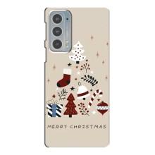 Рождественские Чехлы для Motorola Edge 20 (VPrint) (Merry Christmas)