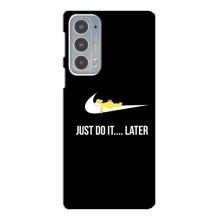 Силиконовый Чехол на Motorola Edge 20 с картинкой Nike – Later