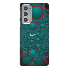 Силиконовый Чехол на Motorola Edge 20 с картинкой Nike (Найк зеленый)