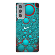 Силиконовый Чехол на Motorola Edge 20 с картинкой Nike (Найк зеленый)