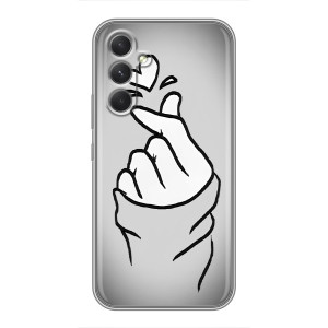 Чехол с принтом для Motorola Edge 30 Pro (AlphaPrint - Знак сердечка)