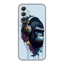 Чохол з Мавпами Motorola Edge 30 Pro - (AlphaPrint) (Горила в навушниках)