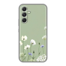 Чохол з квітковим принтом на Motorola Єdge 30 Pro (Квіти на зеленому)