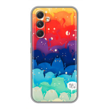 Силиконовый чехол с котиком для Motorola Edge 30 Pro (Mew)