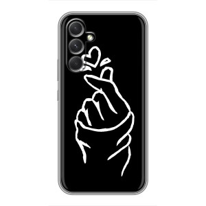 Чехлы (Знак сердечка) на Motorola Edge 30 – Сердце на черном