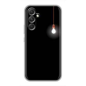 Чехол с картинками на черном фоне для Motorola Edge 30 – Лампочка
