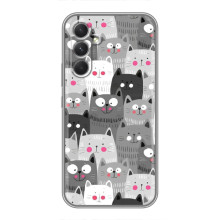 Чехол с милыми котиками на Мо́торола Эдż 30 – Коллаж с котами
