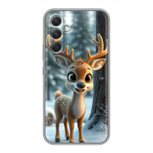 Яскравий чохол для Motorola Edge 30 з Зимові Оленята (Оленятко в лісі)