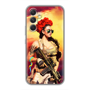 ЗСУ Чехлы (TPU) для Motorola Edge 30 – Женщина солдат
