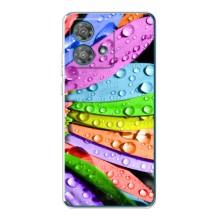 Чехлы (ART) Цветы на Motorola Edge 40 Neo (VPrint) (Семицветик)