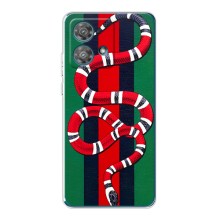 Чехлы ГУЧЧИ для Моторола Ейдж 40 Нео (AlphaPrint) (Gucci змия)