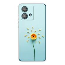 Чехлы с Цветами для Motorola Edge 40 Neo (VPrint) (Желтый цветок)