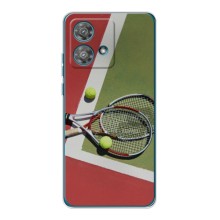 Чехлы с принтом Спортивная тематика для Motorola Edge 40 Neo (Ракетки теннис)