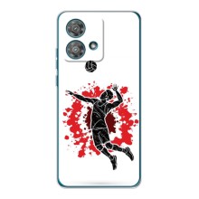 Чохли з прінтом Спортивна тематика для Motorola Edge 40 Neo – Волейболіст