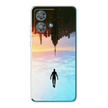 Чехол с человеком пауком для Motorola Edge 40 Neo - (AlphaPrint) (Паук человек)