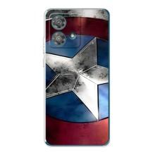 Чохол МАРВЕЛ для Моторола Едже 40 Нео (AlphaPrint) – Щит Капітана Америки