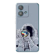 Чехол NASA для Motorola Edge 40 Neo (AlphaPrint) (Космонавт фото)