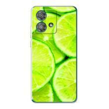 Чехол с изображением  вкусной еды для Motorola Edge 40 Neo – Лайм