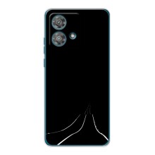 Чехол с картинками на черном фоне для Motorola Edge 40 Neo – Дорога
