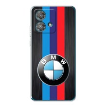 Чехол для Моторола Ейдж 40 Нео - с принтом БМВ (AlphaPrint) (Лого BMW)