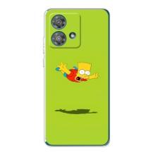Чехол с Симпсонами для Motorola Edge 40 Neo (VPrint) (Барт Симпсон)