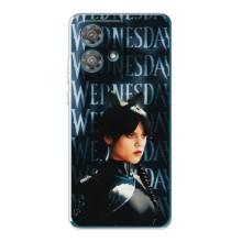 Чехлы Венсдей на Motorola Edge 40 Neo Уэнсдей (AlphaPrint) (Уэнздей кошка)