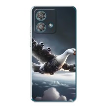Чехол с мемом Тралалело тралала на Motorola Edge 40 Neo (Бомбардини гусини)