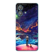 Космические Чехлы для Моторола Ейдж 40 Нео (VPrint) (Галактический вид)
